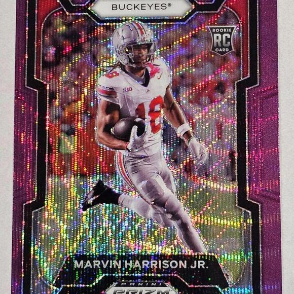 2024 Panini Prizm Marvin Harrison Jr. Rookie Card Buckeyes Holographic  Parallel